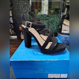 Elegant Black Strappy Heels